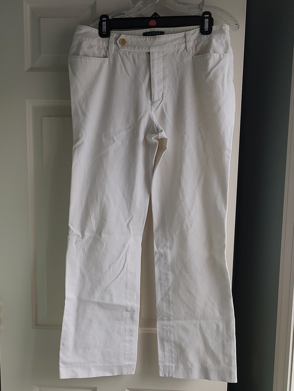 Ralph Lauren White Women's Cotton Chinos